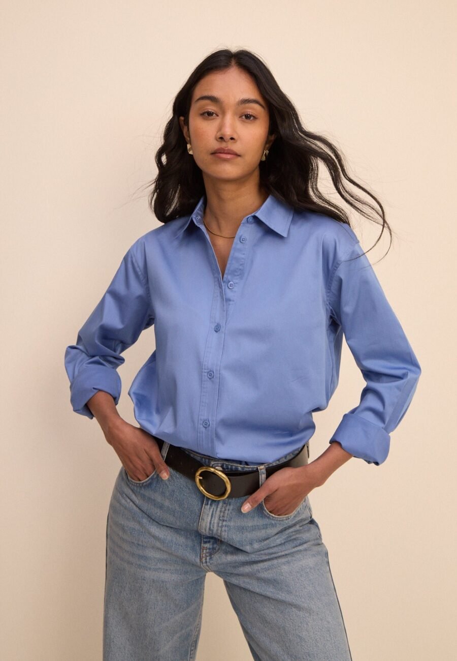 Cornflower Blue Hestia Relaxed Shirt